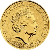 UK The Queen´s Beasts 3. Ausgabe 2017 Red Dragon 1/4 oz Gold