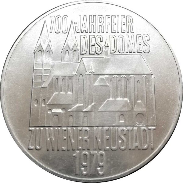 Österreich 100 Schilling 1979 700 Jahre Dom zu Wiener Neustadt - Silber