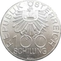 Österreich 100 Schilling 1979 700 Jahre Dom zu Wiener Neustadt - Silber