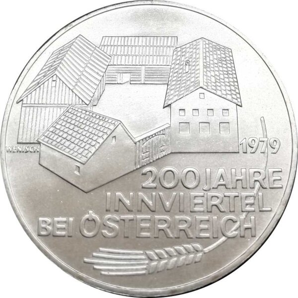 Österreich 100 Schilling 1979 200 Jahre Innviertel bei Österreich - Silber