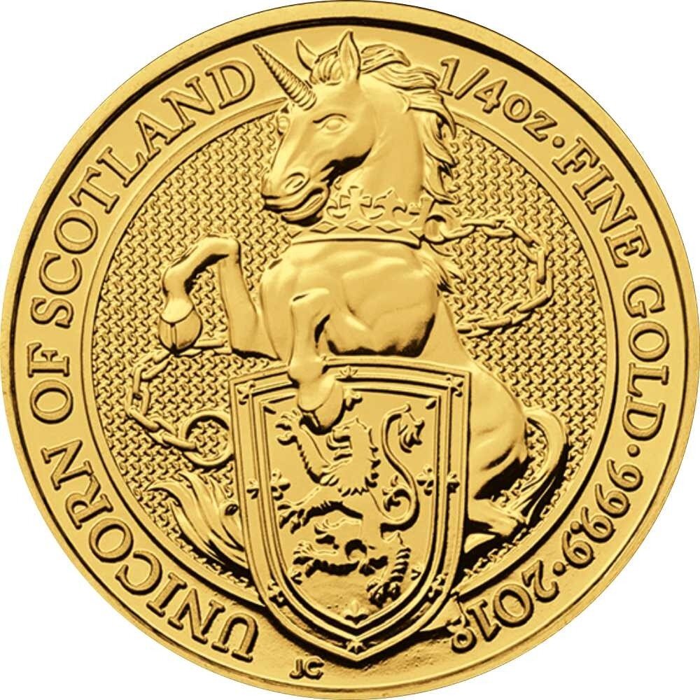 UK The Queen´s Beasts 4. Ausgabe 2018 Unicorn 1/4...