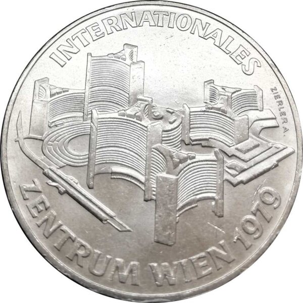 Österreich 100 Schilling 1979 Eröffnung des Internationalen Zentrums - Silber