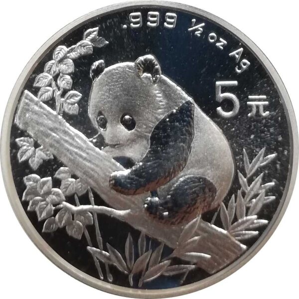 China Panda 1995 1/2 oz Silber