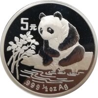China Panda 1996 1/2 oz Silber