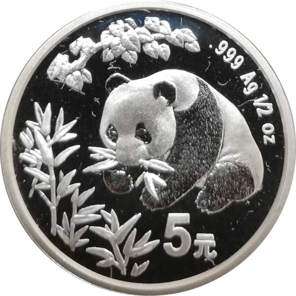 China Panda 1998 1/2 oz Silber