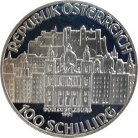 Österreich 100 Schilling 1991 200. Todestag W. A. Mozart - Geige - Silber PP incl. Etui