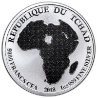 Tschad African Lion 2018 1 oz Silber