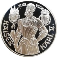 Österreich 100 Schilling 1992 Kaiser Karl V - Silber PP incl. Etui