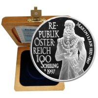 Österreich 100 Schilling 1997 Maximilian - Schloss...