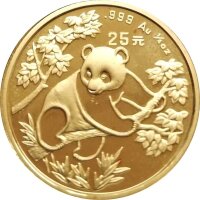 China Panda 1992 1/4 oz Gold