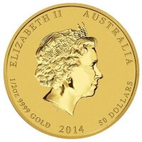 Australien Lunar II 2014 Jahr des Pferdes 1/10 oz Gold