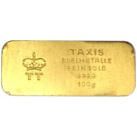 100 Gramm Goldbarren Thurn und Taxis
