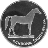 Polen 100 Zloty 1981 Mongolisches Wildpferd - Silber PP
