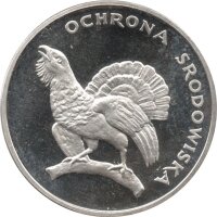 Polen 100 Zlotych 1980 - Auerhahn - Silber PP