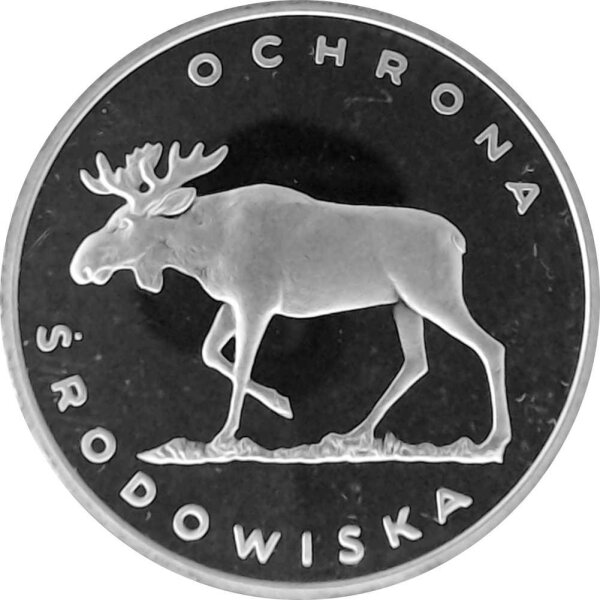 Polen 100 Zlotych 1978 - Elch - Silber PP
