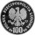 Polen 100 Zlotych 1977 - Wisent - Silber PP
