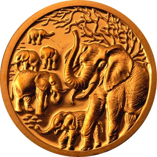 Somalia Elefant 2008 1/25 oz Gold