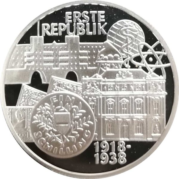 Österreich 100 Schilling 1995 Erste Republik - Silber PP