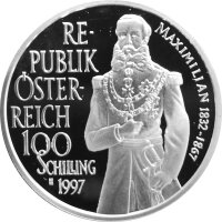 Österreich 100 Schilling 1997 Maximilian - Schloss...