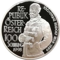 Österreich 100 Schilling 1998 Kronprinz Rudolf -...