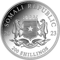 Somalia Elefant 2023 2 oz Silber
