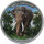 Cambodia Big Five Asian Elefant 1. Ausgabe 2023 1 oz Silber - Farbapplikation