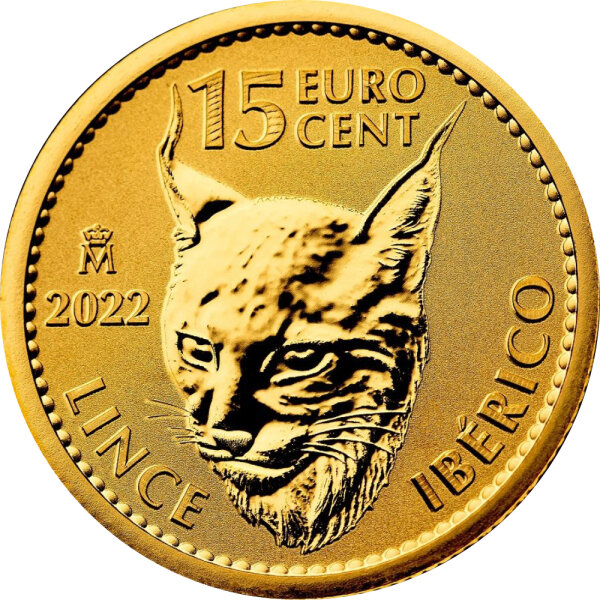 Spanien Iberischer Luchs 2022 1/10 oz Gold