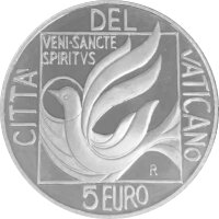 Vatikan 5 Euro 2005 Sede Vacante - Silber PP