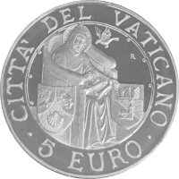 Vatikan 5 Euro 2006 39. Weltfriedenstag - Silber PP