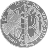 Vatikan 5 Euro 2009 Weltfriedenstag - Silber PP