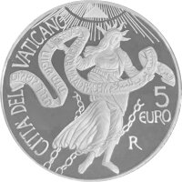 Vatikan 5 Euro 2011 Weltfriedenstag - Silber PP