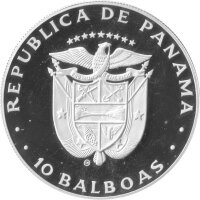 Panama 10 Balboas 1982 - Internationales Jahr des Kindes - Silber PP