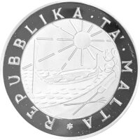 Malta 5 Lira 1984 Frauen beim Spitzenklöppeln - Silber PP