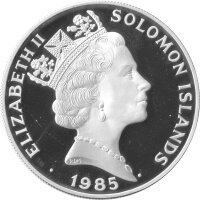 Solomon Islands 5 Dollars 1985 - Jahrzehnt der Frauen - Silber PP