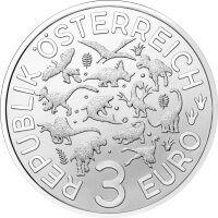 Österreich Super Saurier 3 Euro 2022 Pachycephalosaurus