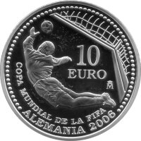 Spanien 10 Euro 2003 - XVIII. Fußball WM 2006 in...