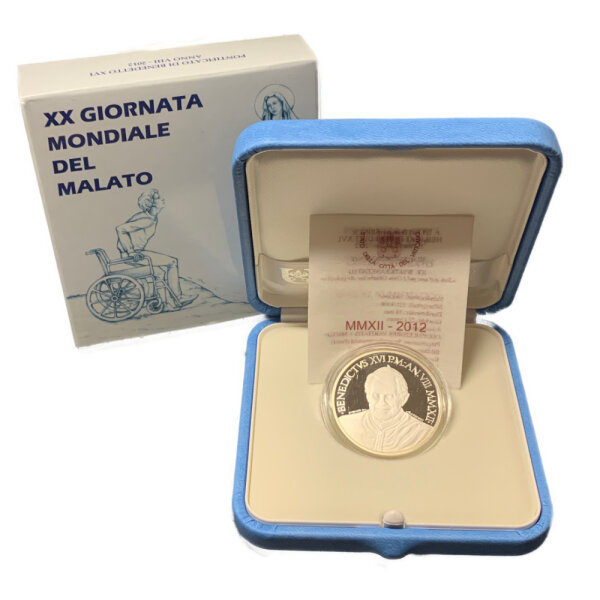 Vatikan 10 Euro 2012 Weltkrankentag - Silber PP