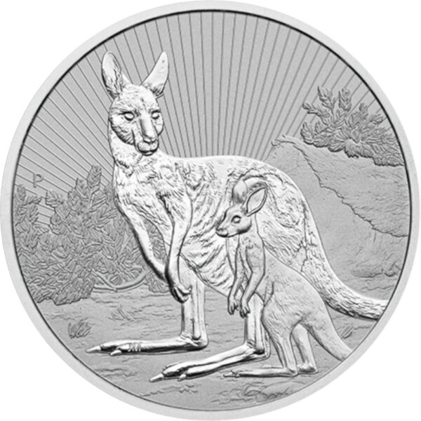 Australien Next Generation 2023 Känguru 2 oz Silber Piedfort