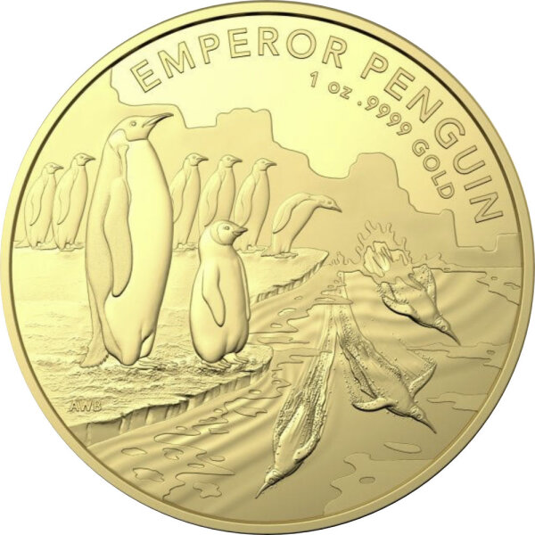 Australien Antarctic Territory 1. Ausgabe RAM Königspinguin | Emperor Penguin 2023 1 oz Gold