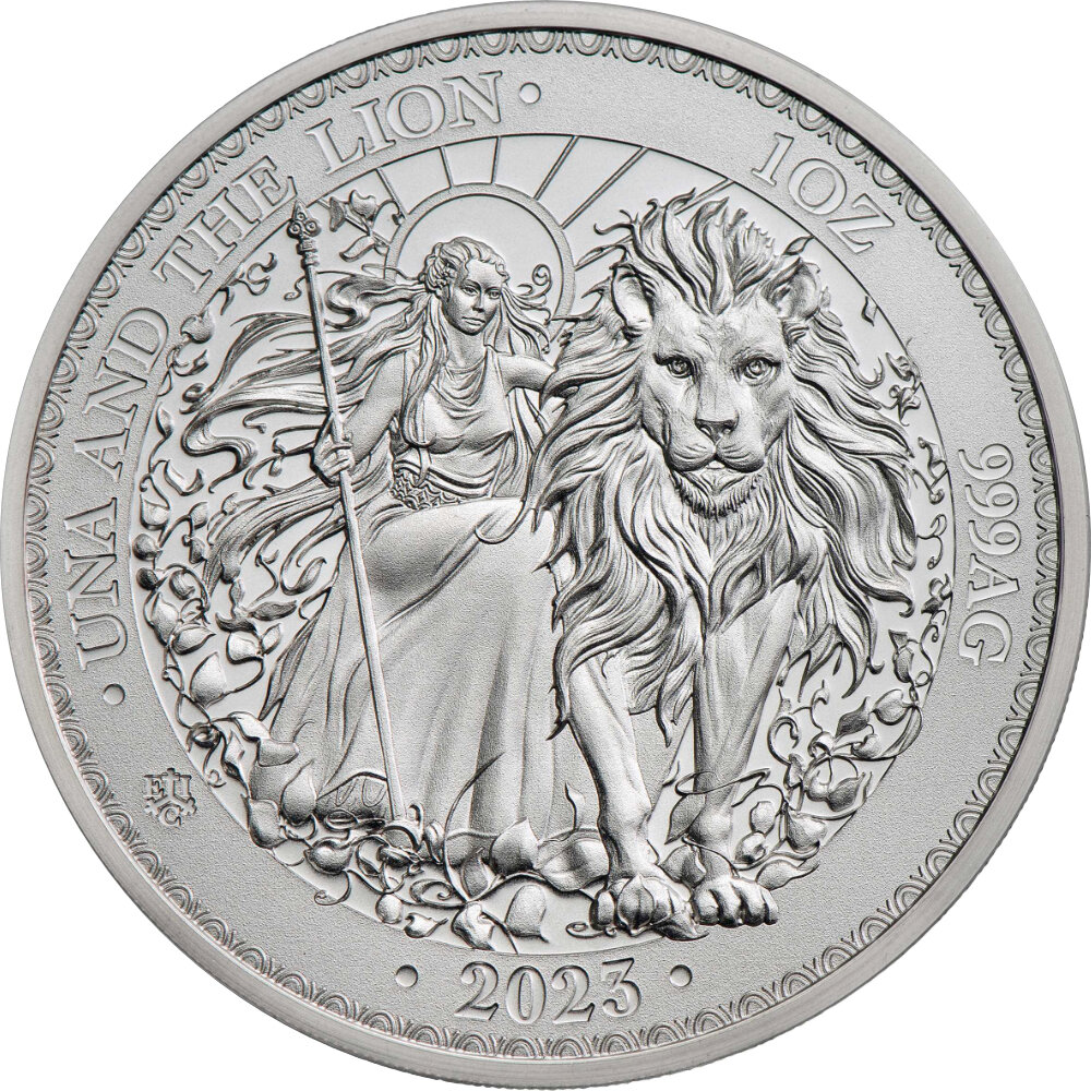 Saint Helena Una & The Lion 2023 1 oz Silber