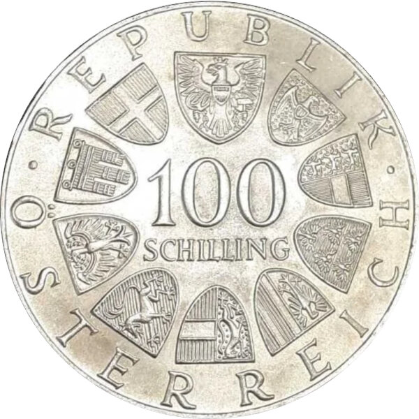 Österreich 100 Schilling div. 640/1000 Silber - Polierte Platte