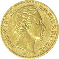 J.196 Bayern 10 Mark 1874 -1881 - König Ludwig II - ss
