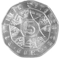 Österreich 5 Euro Gedenkmünzen div. 800/1000...