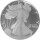 USA American Eagle 1986 1 oz Silber - Polierte Platte