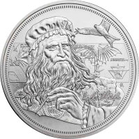 Niue Icons of Inspiration 2021 Leonardo da Vinci 1 oz Silber