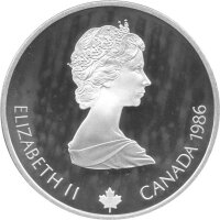 Kanada 20 Dollars 1988 - XV. Olympische Winterspiele 1988 in Calgary "Biathlon" - Silber PP