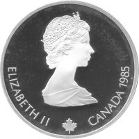 Kanada 20 Dollars 1988 - XV. Olympische Winterspiele 1988 in Calgary "Abfahrtslauf" - Silber PP