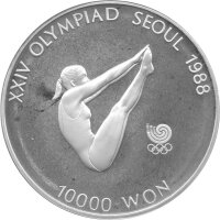 Südkorea 10.000 Won 1988 - XXIV. Olympische...