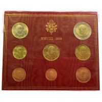 Vatikan Euro Kursmünzensatz 2008