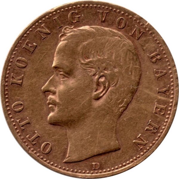J.200 Bayern 20 Mark 1895-1913 - König Otto - Gold -ss